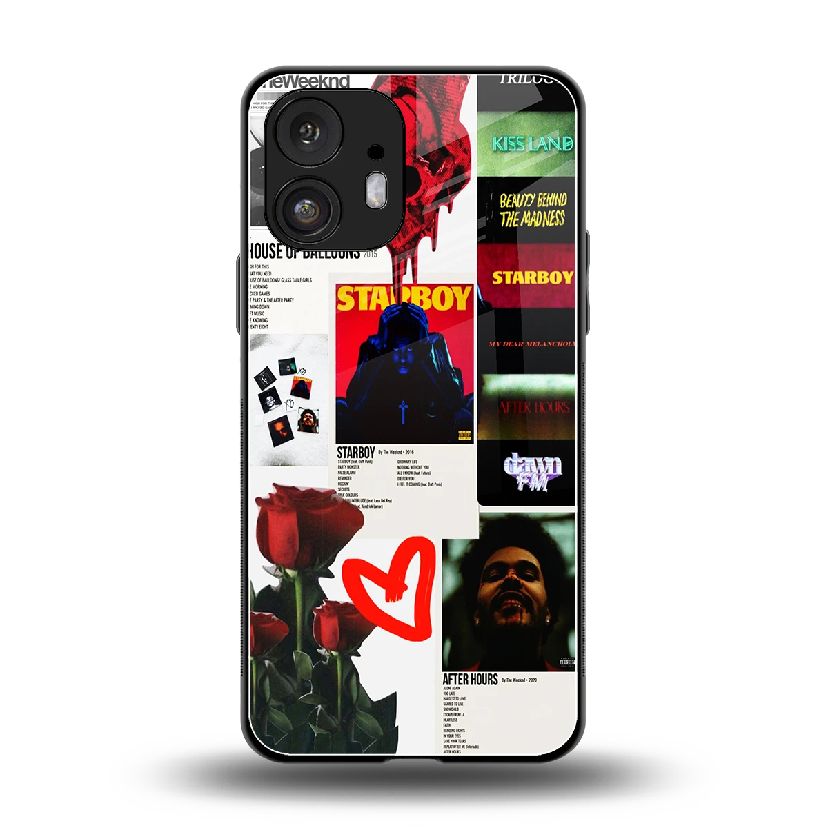 Starboy Collage back phone cover | glass case for nothing phone 2