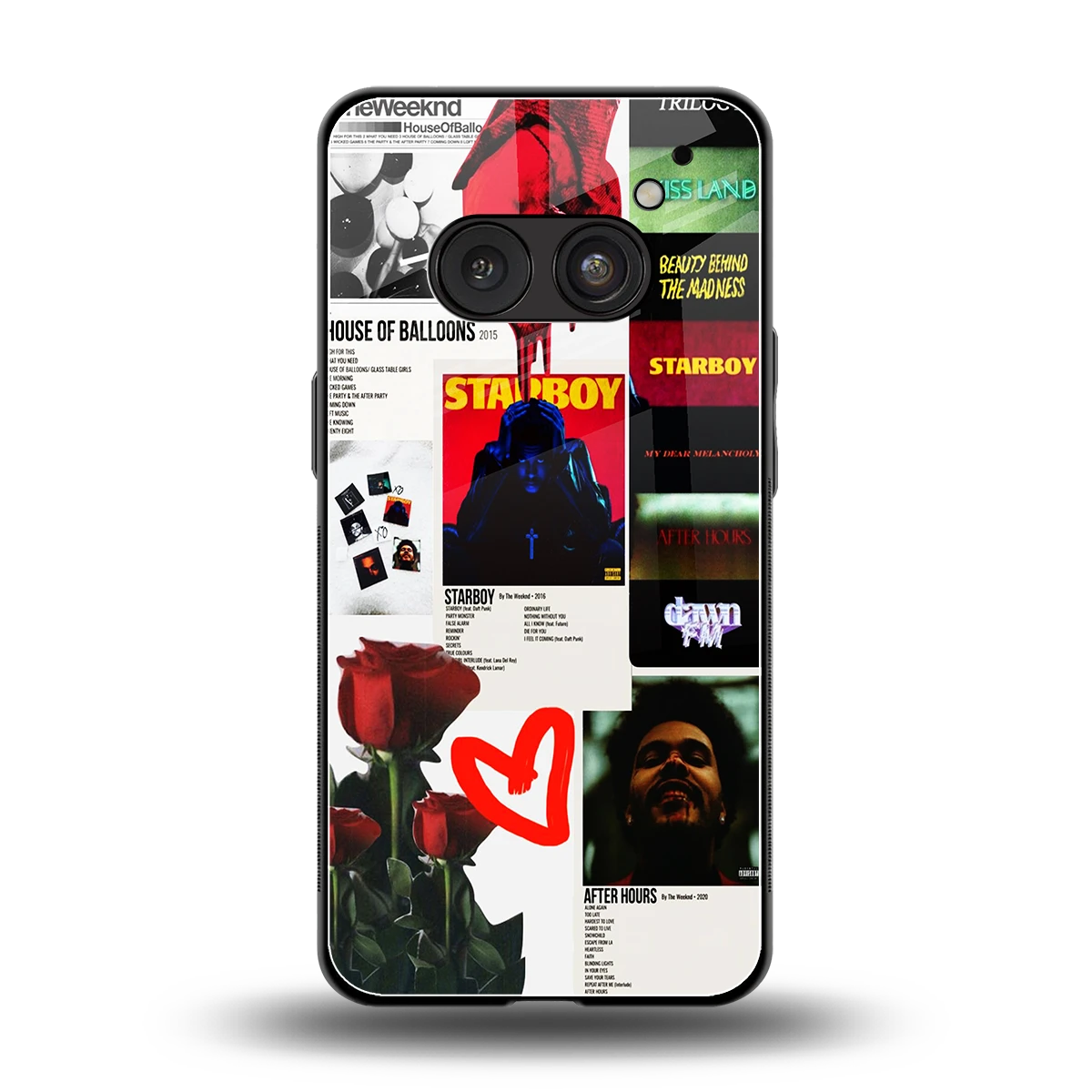 Starboy Collage back phone cover | glass case for nothing phone 2a