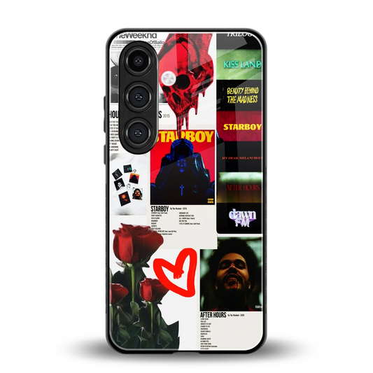 Starboy Collage back phone cover | glass case for samsung galaxy s23 plus