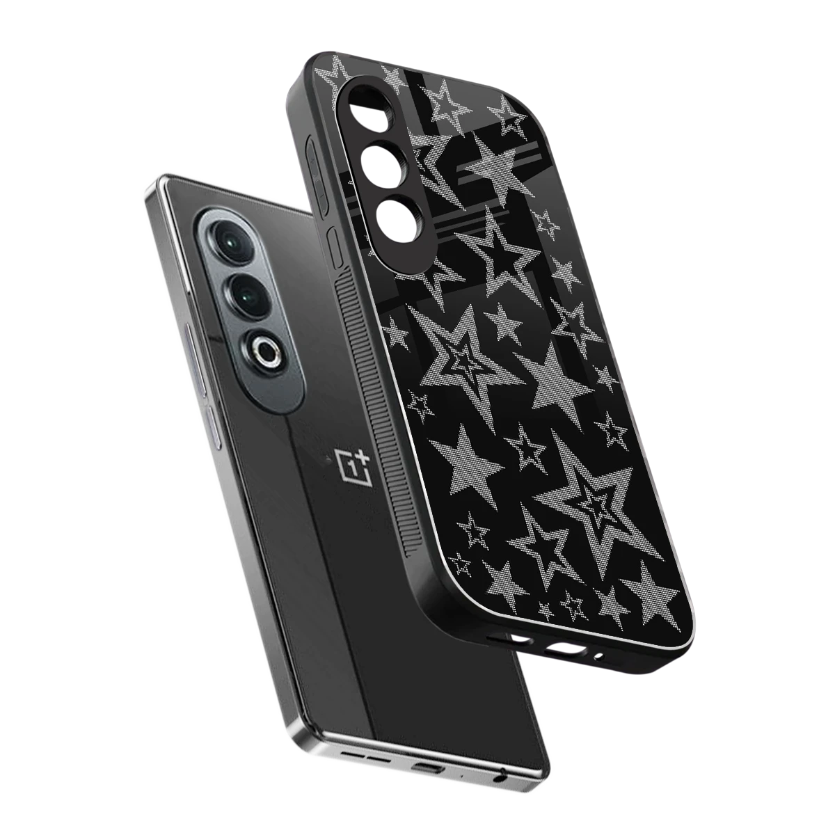Stardust sleek oneplus nord ce 4 cover with tempered glass back and TPU edges