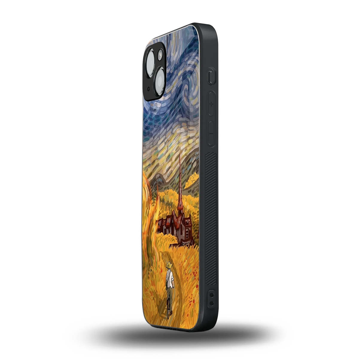 Starry Ride iphone 15 mobile cover | shockproof glass phone case