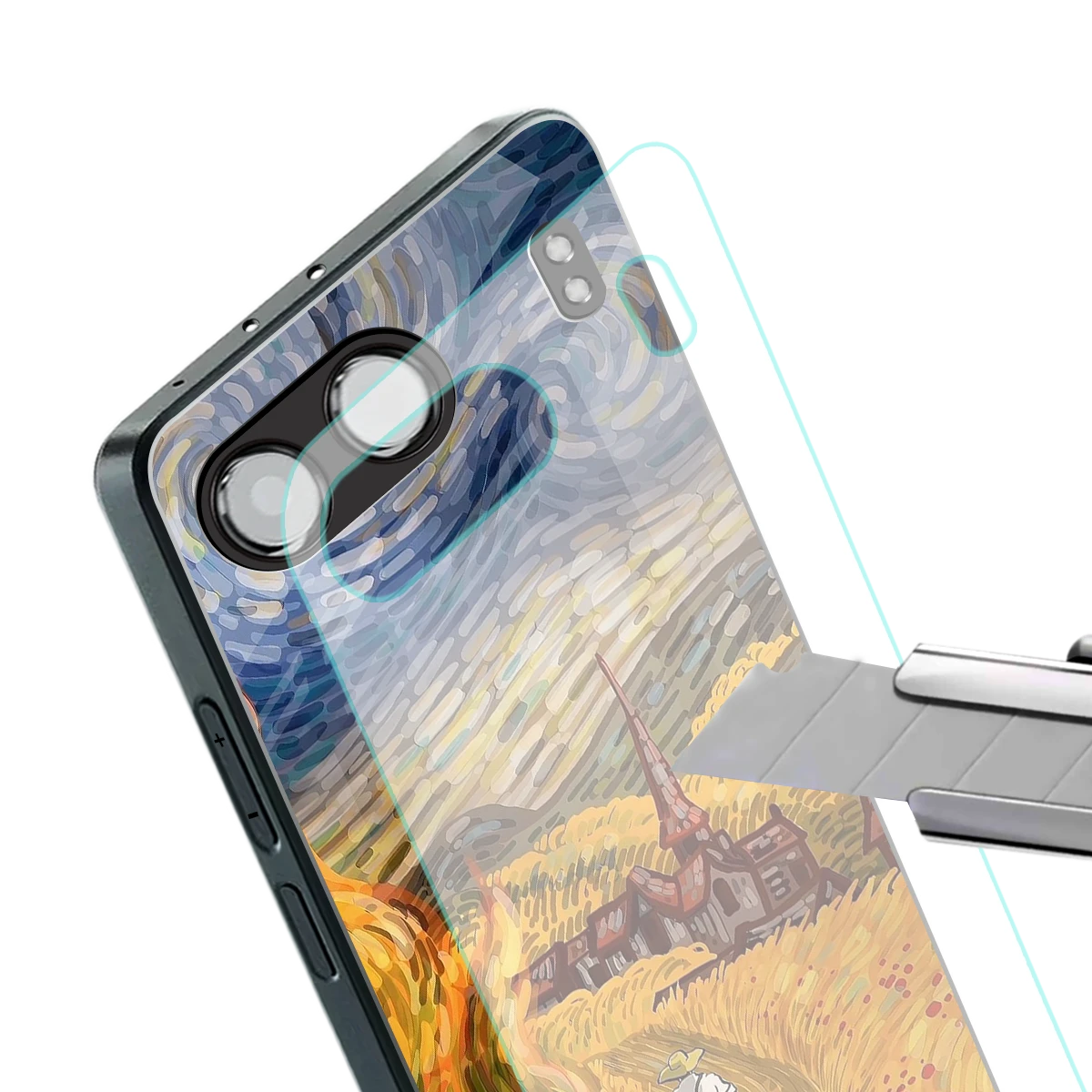 Starry Ride stylish phone case for oneplus nord 4 | glossy glass and slim fit