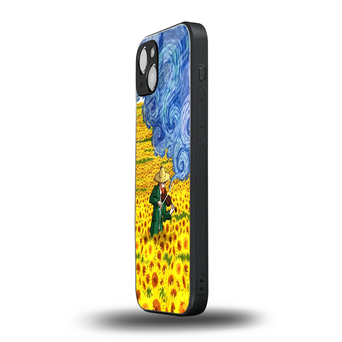Starry Strings iphone 14 plus mobile cover | shockproof glass phone case