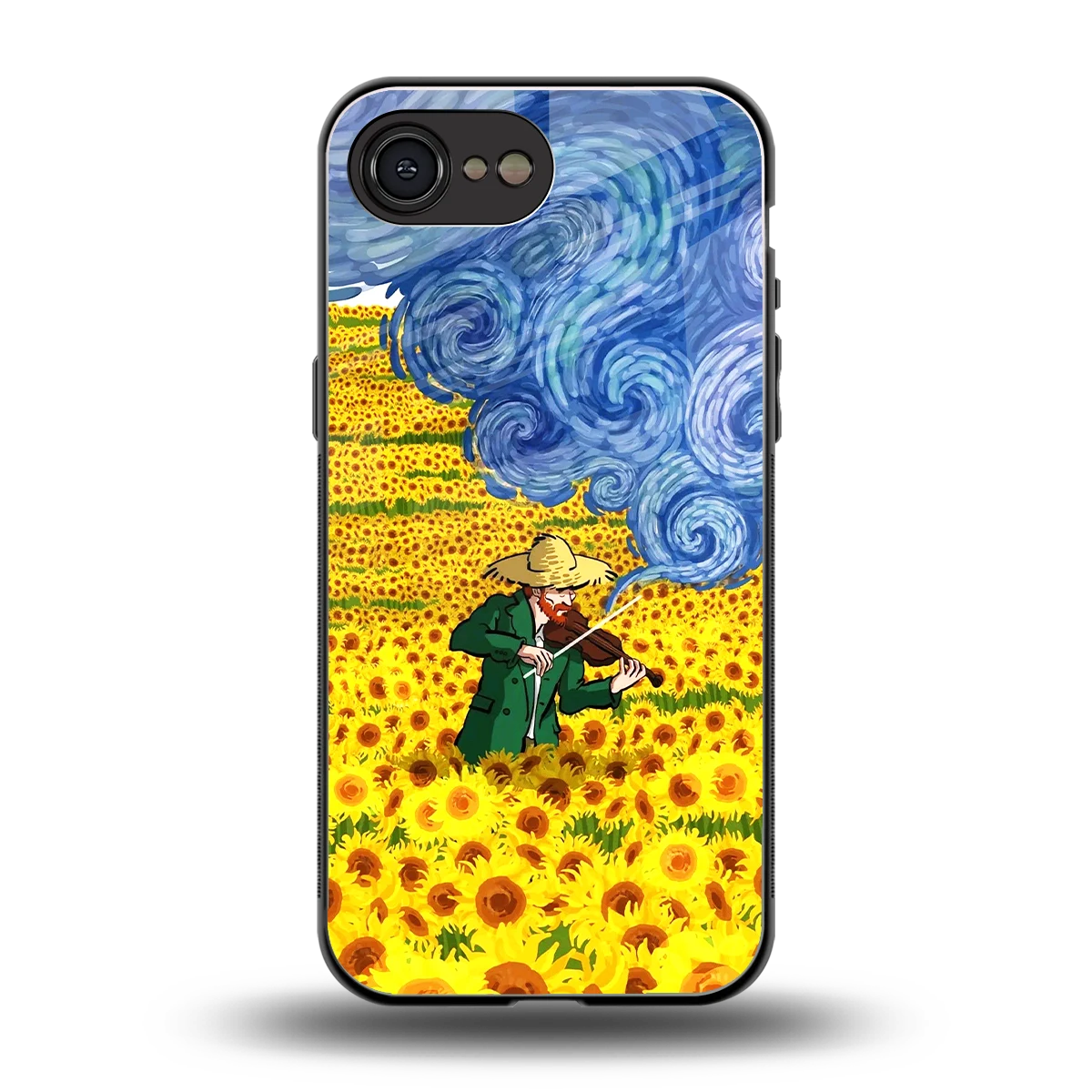 Starry Strings back phone cover | glass case for iphone 16e