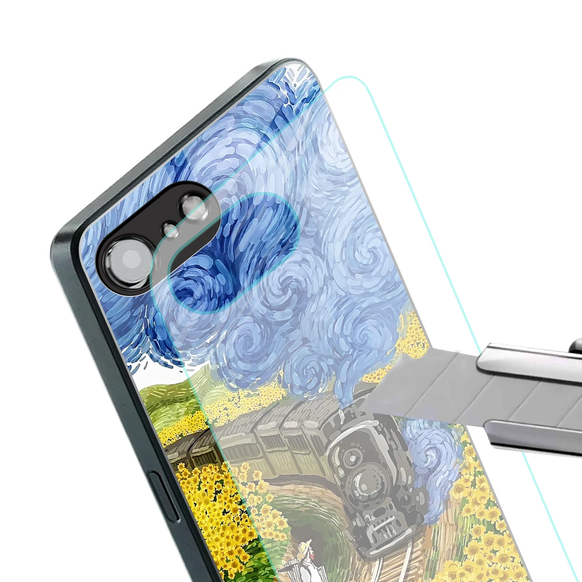 Starry Wait stylish phone case for iphone 16e | glossy glass and slim fit
