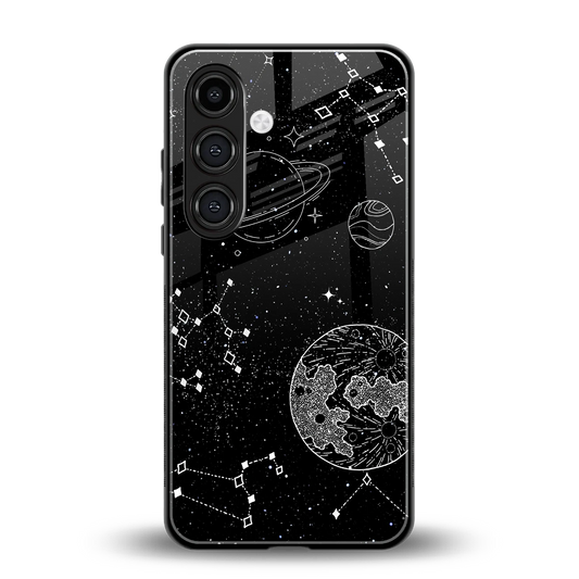 Stellar Voyage back phone cover | glass case for samsung galaxy s23 plus