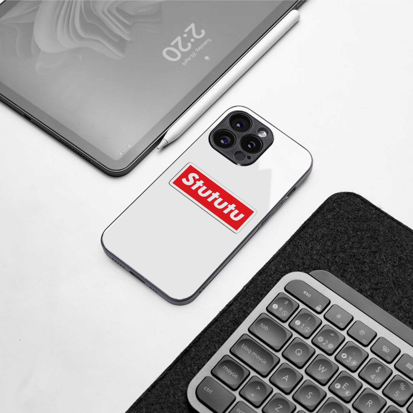 Stututu TPU glass hybrid case for iPhone 16 | premium mobile back cover