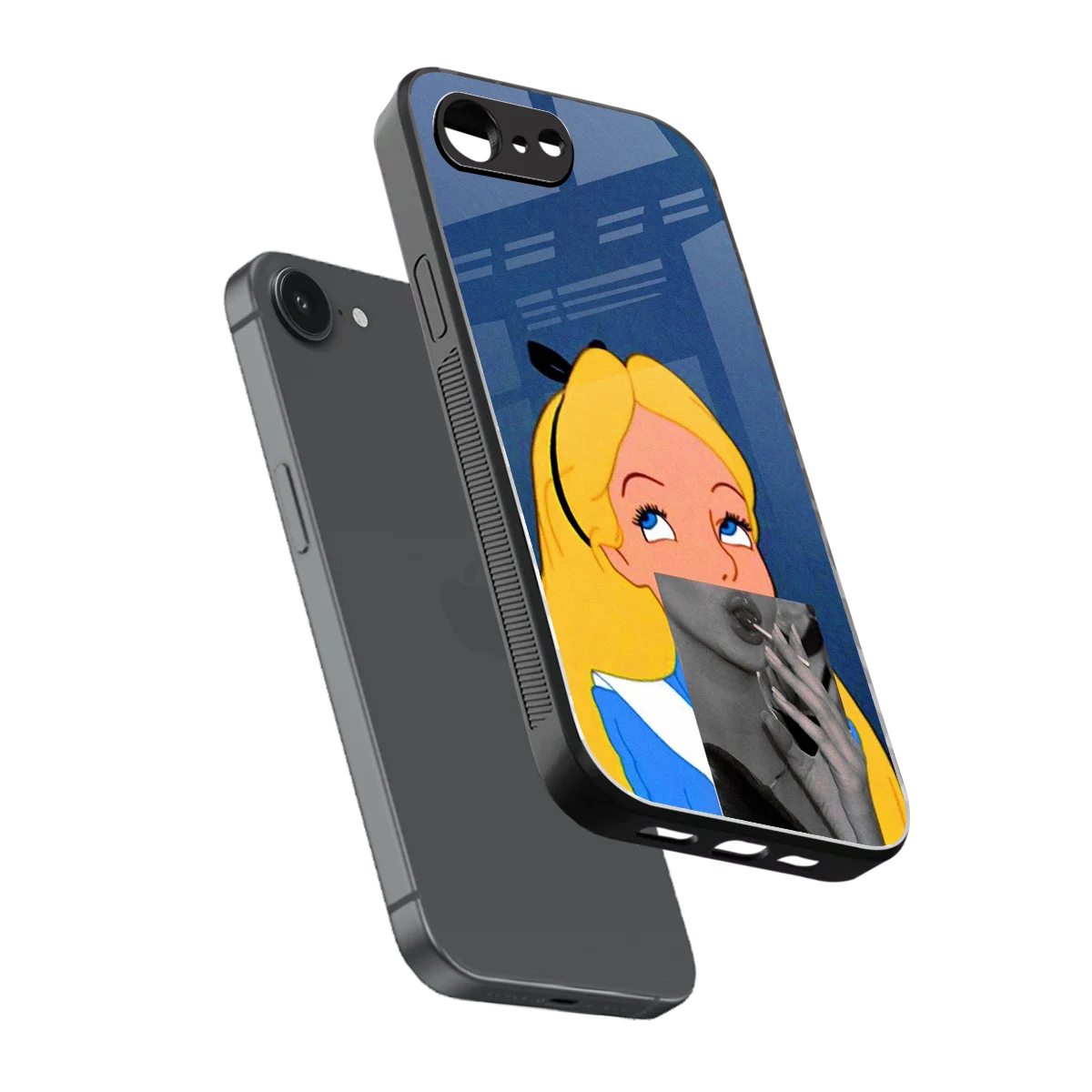 Sugar Bliss sleek iphone 16e cover with tempered glass back and TPU edges