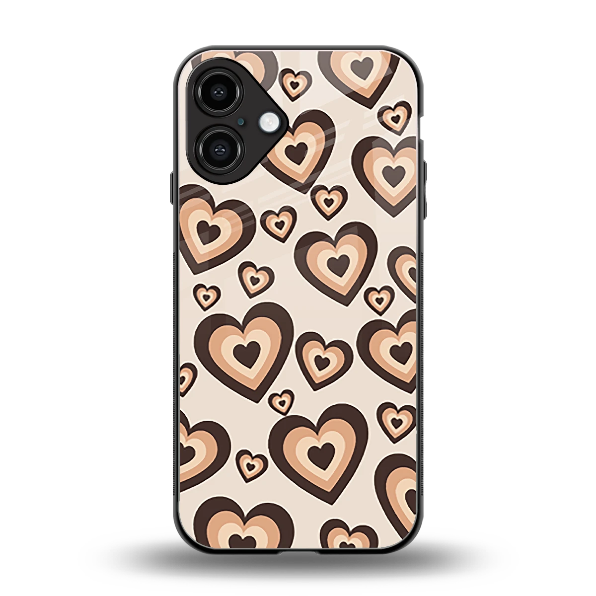 Sweetheart Cocoa back phone cover | glass case for iphone 16 plus