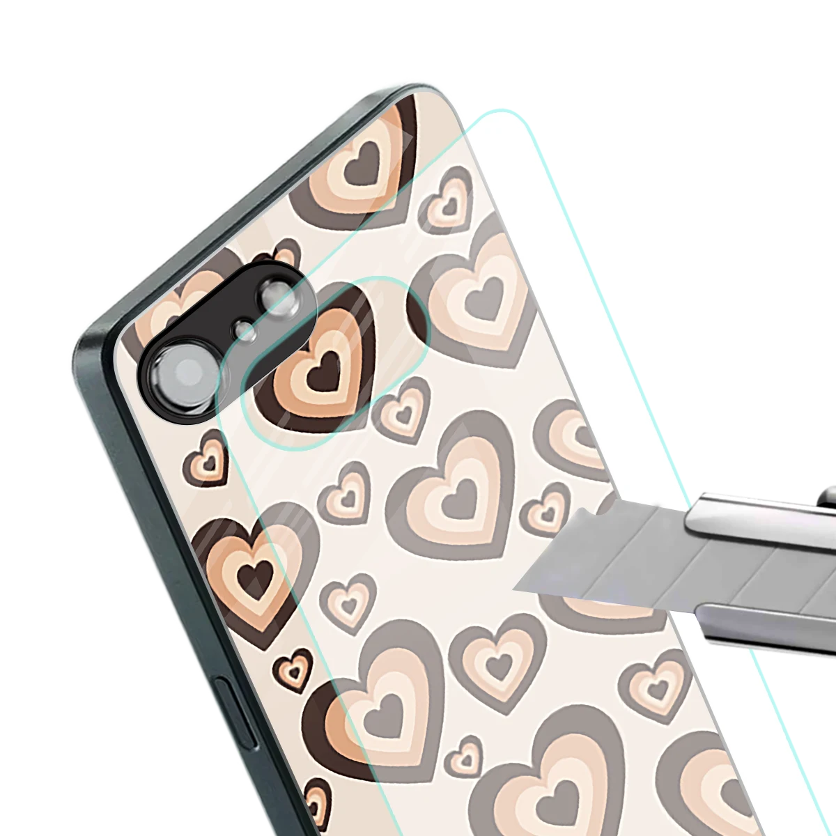 Sweetheart Cocoa stylish phone case for iphone 16e | glossy glass and slim fit