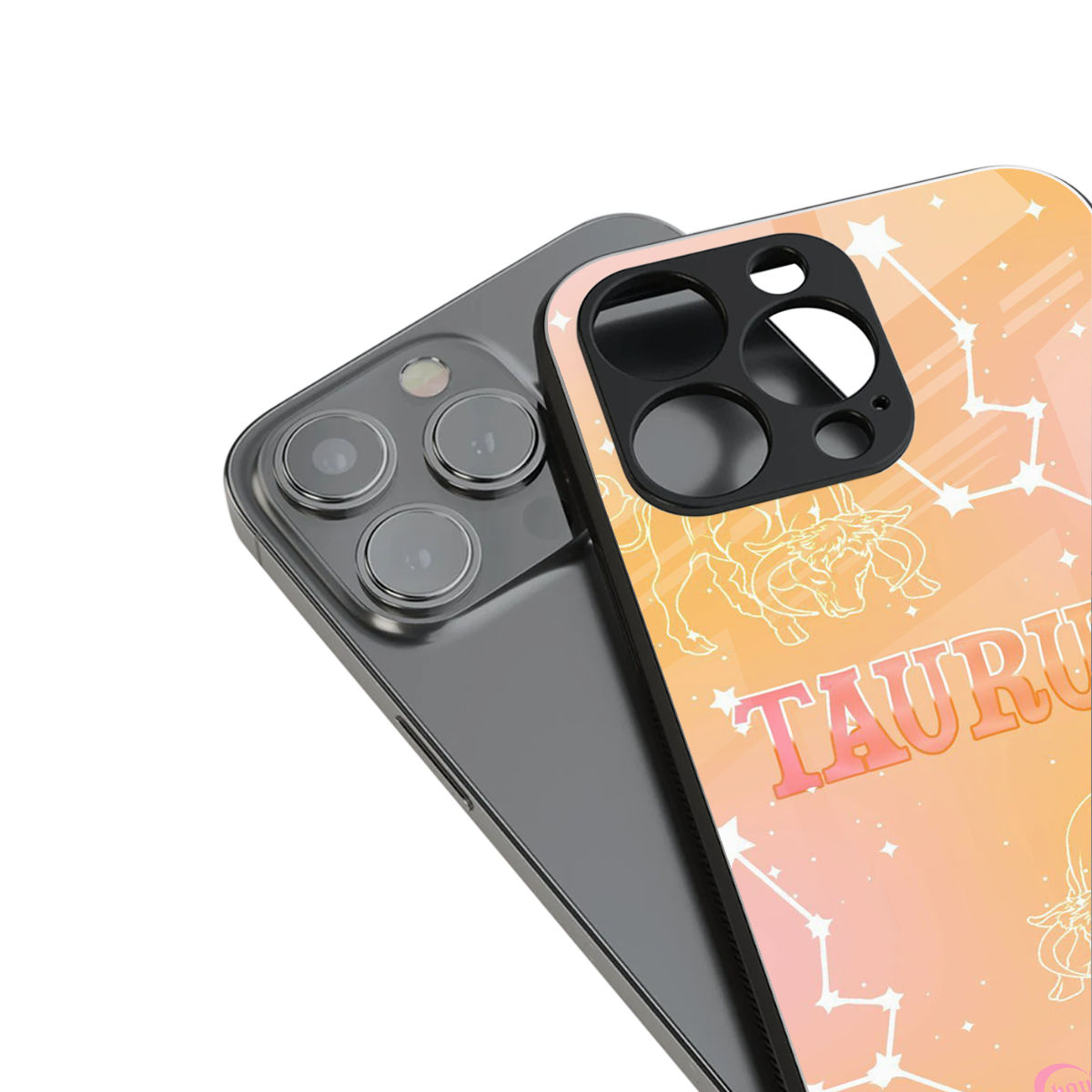 Taurus Aura stylish phone case for iPhone 16 | glossy glass and slim fit