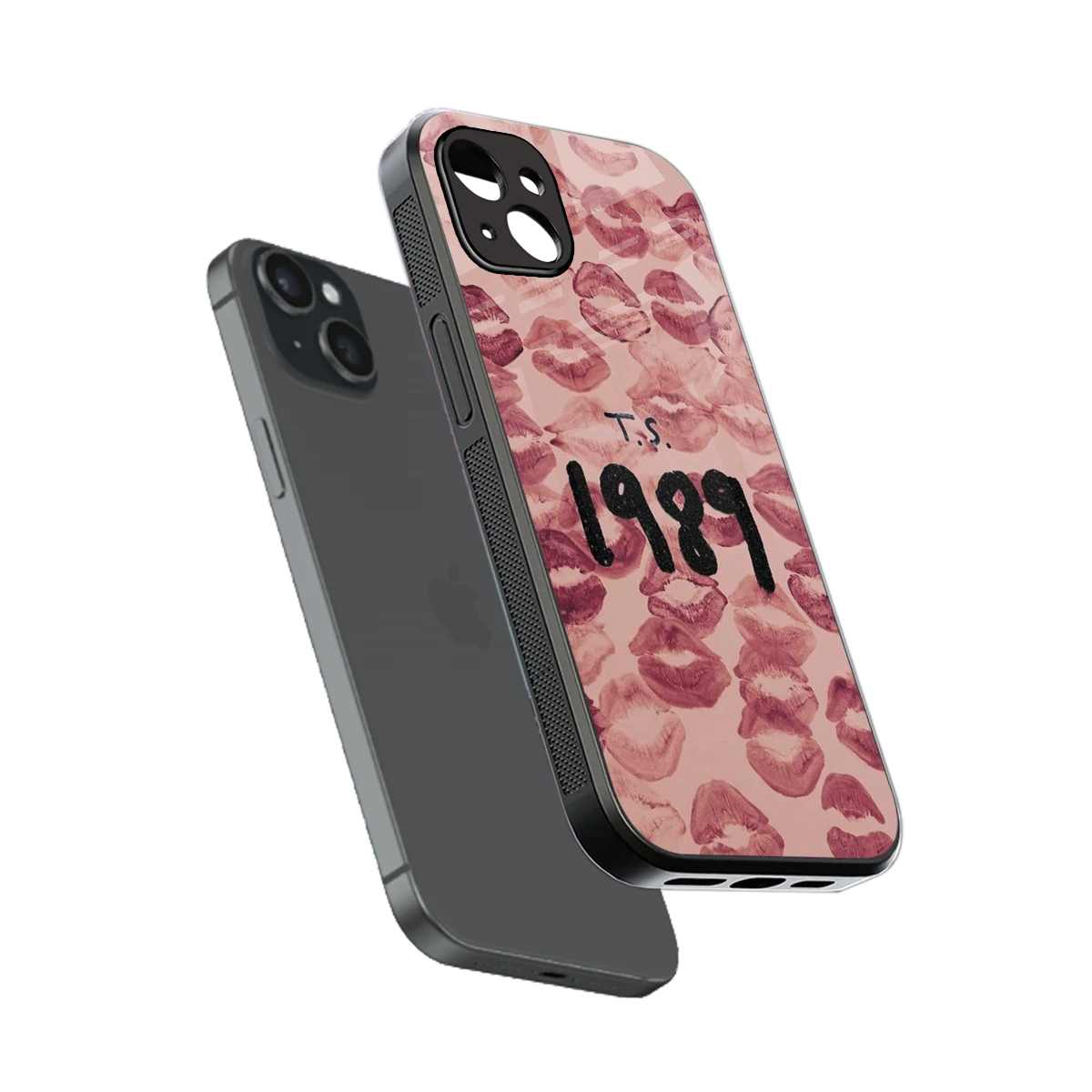 Taylor Swift 1989 sleek iphone 14 plus cover with tempered glass back and TPU edges