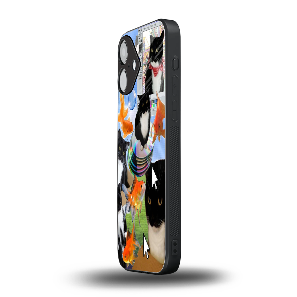 Techno Kitties Phone Case for Iphone 16 | Glass Case