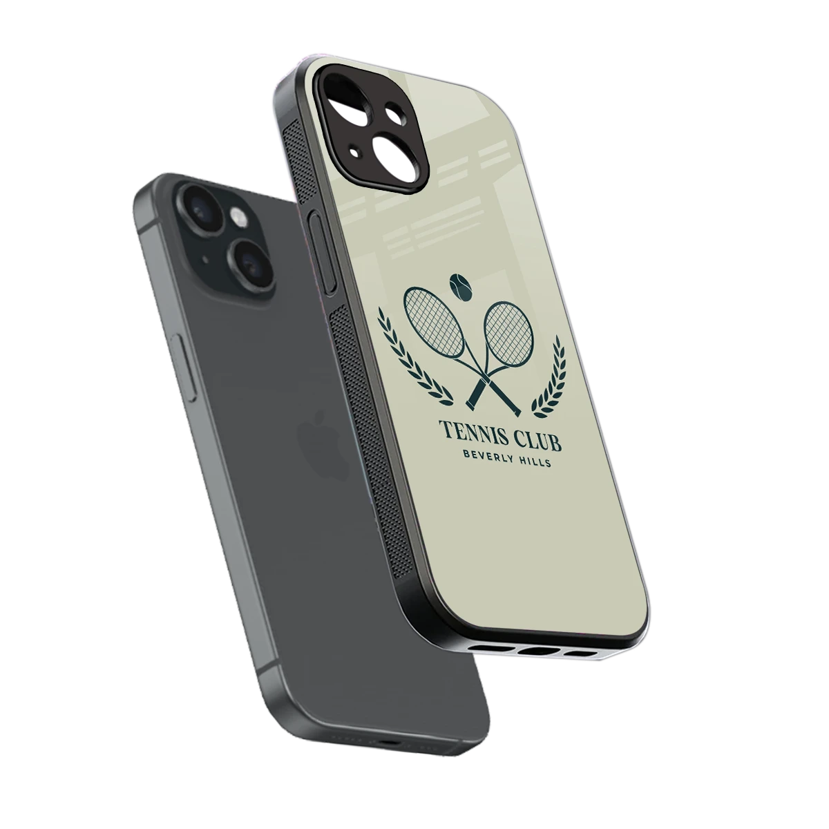 Tennis Club BH sleek iphone 13 cover with tempered glass back and TPU edges