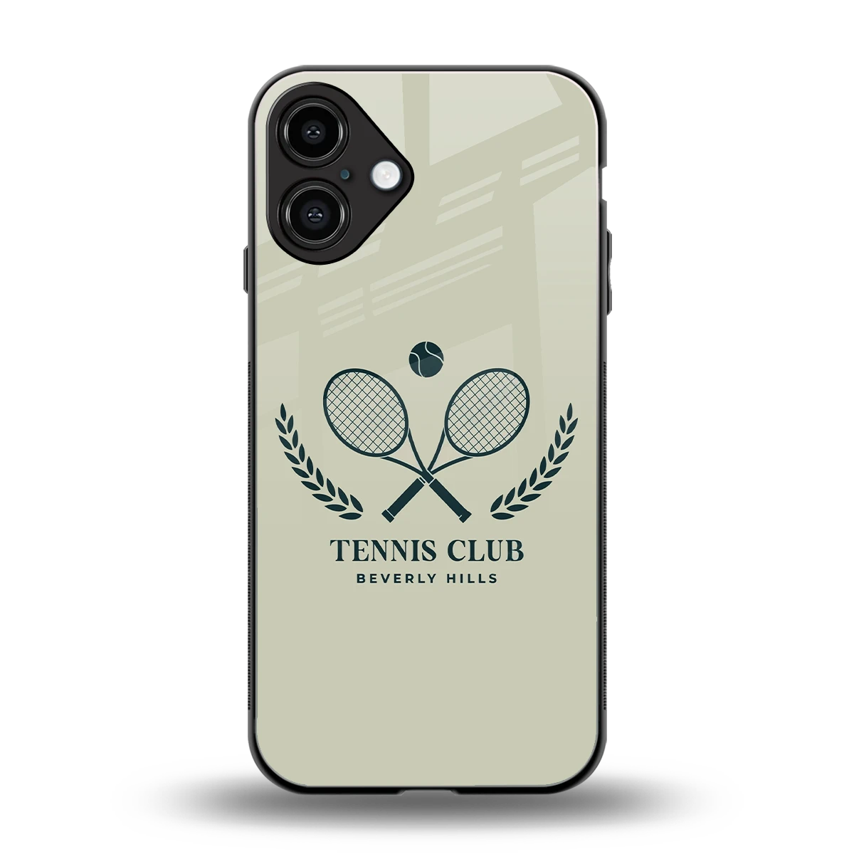 Tennis Club BH back phone cover | glass case for iphone 16 plus