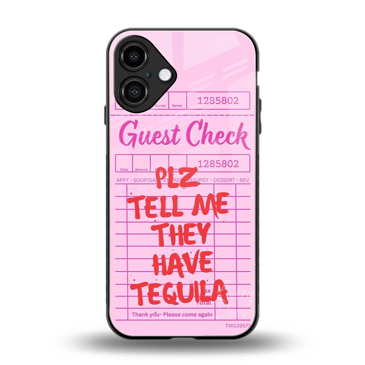 Tequila Hunt back phone cover | glass case for iphone 16 plus