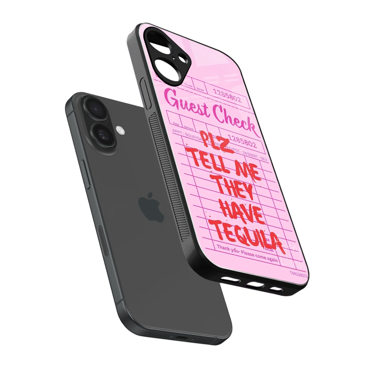 Tequila Hunt sleek iphone 16 plus cover with tempered glass back and TPU edges
