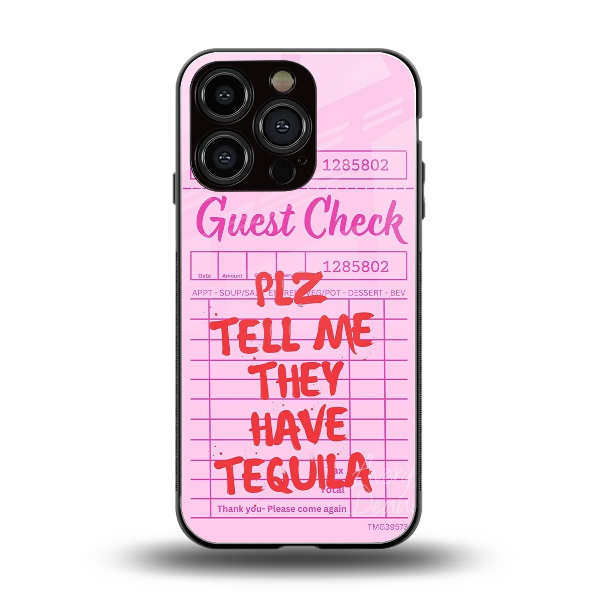 Tequila Hunt back phone cover | glass case for iphone 16 pro