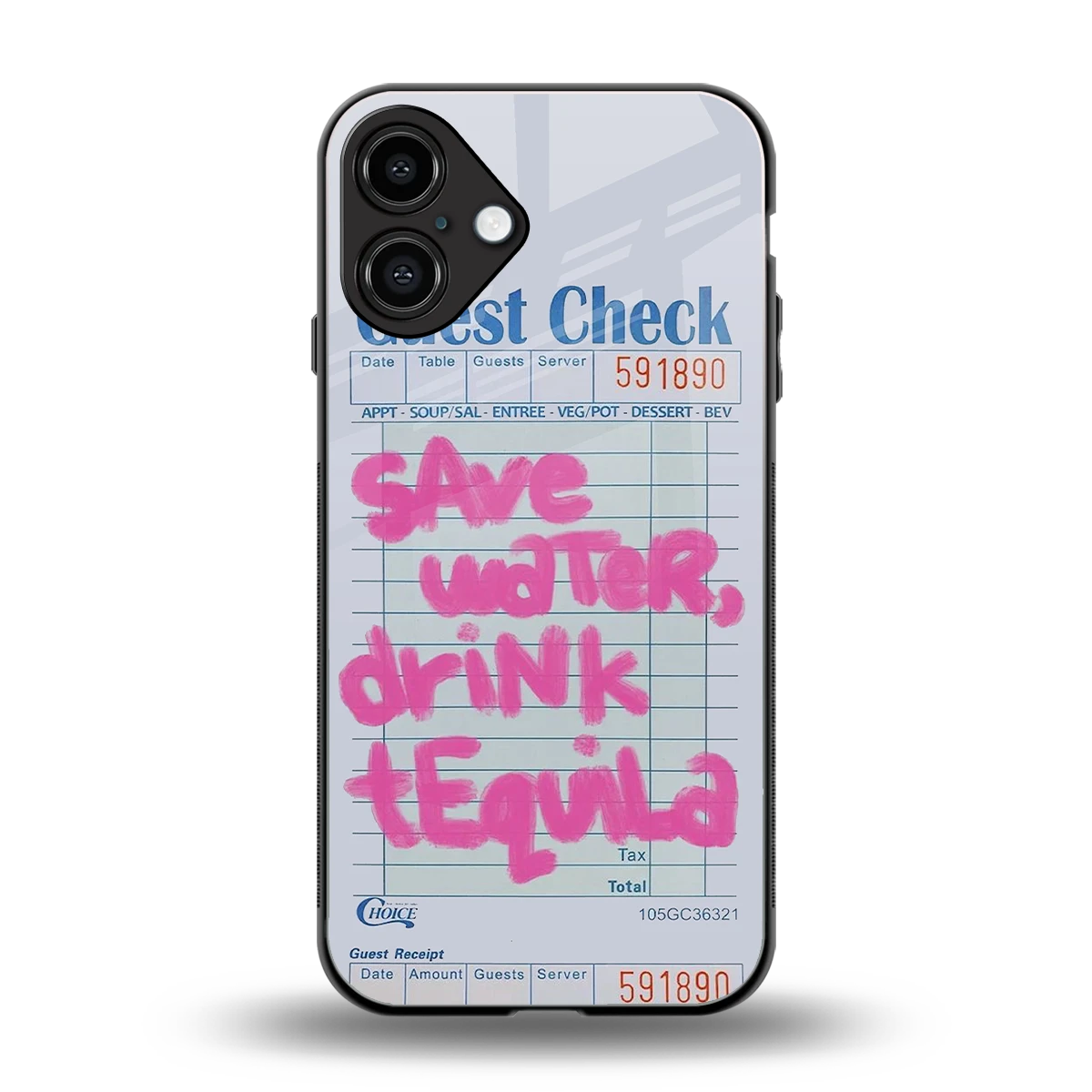 Tequila Tales back phone cover | glass case for iphone 16 plus