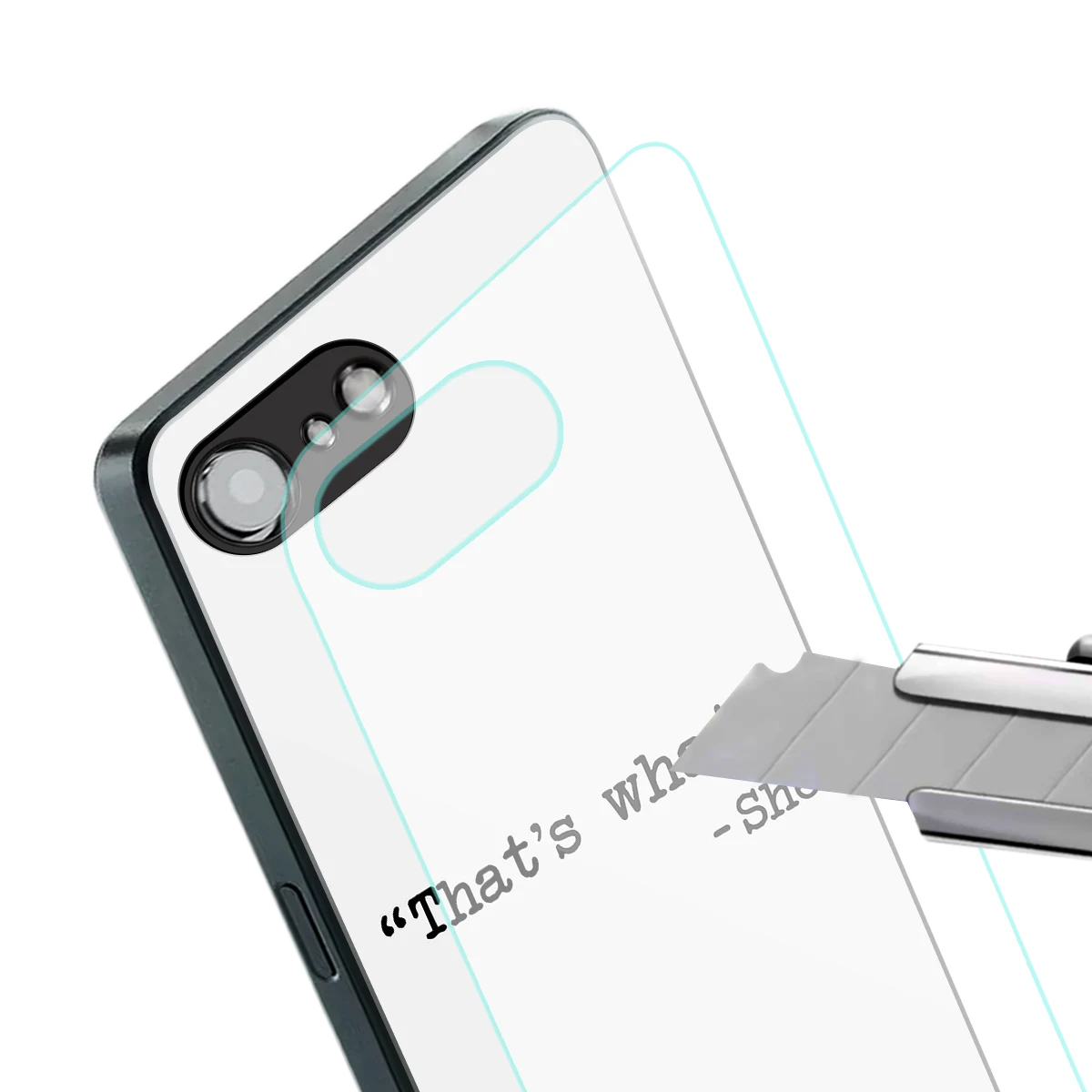 Thats What stylish phone case for iphone 16e | glossy glass and slim fit