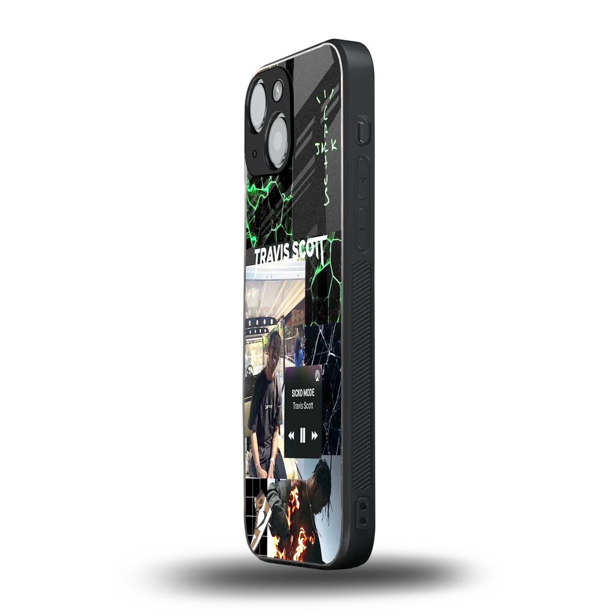 Travis Scott iphone 13 mini mobile cover | shockproof glass phone case