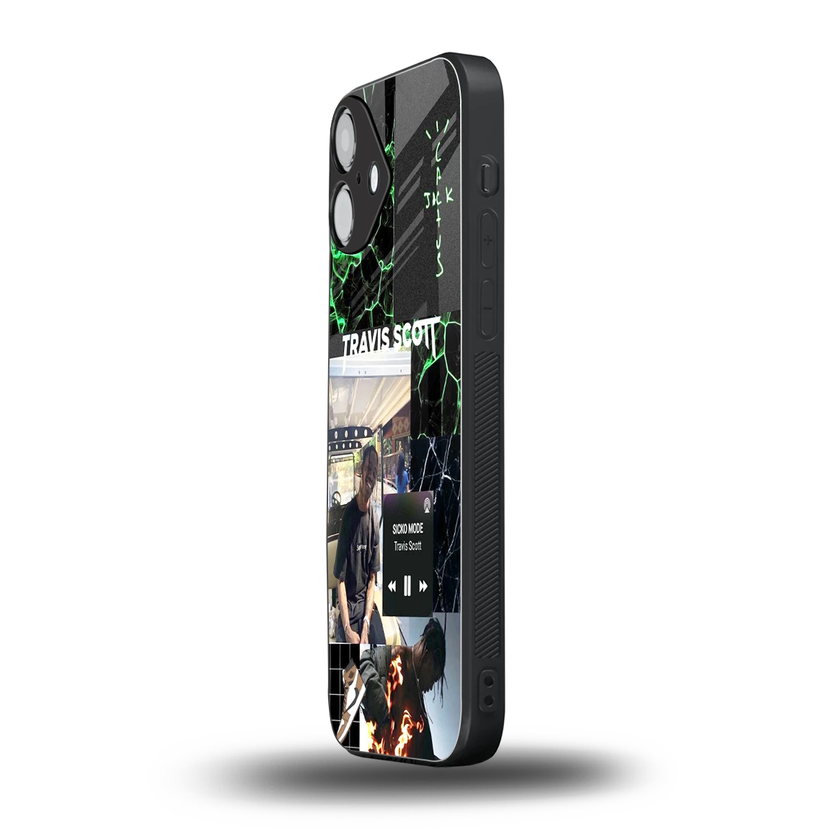 Travis Scott iphone 16 plus mobile cover | shockproof glass phone case