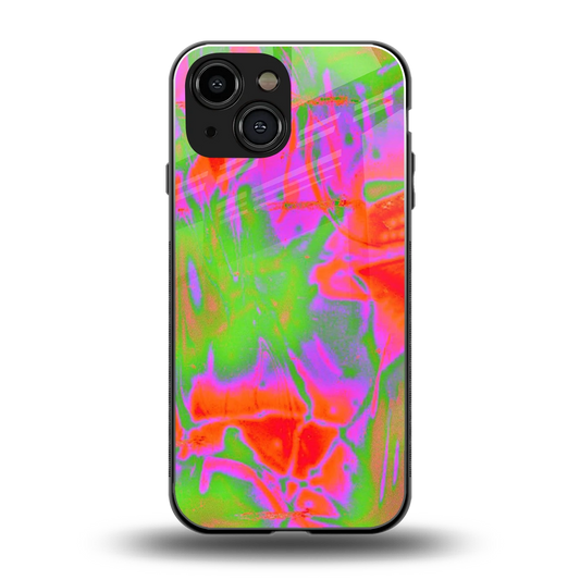 Triple Glow back phone cover | glass case for iphone 13 mini