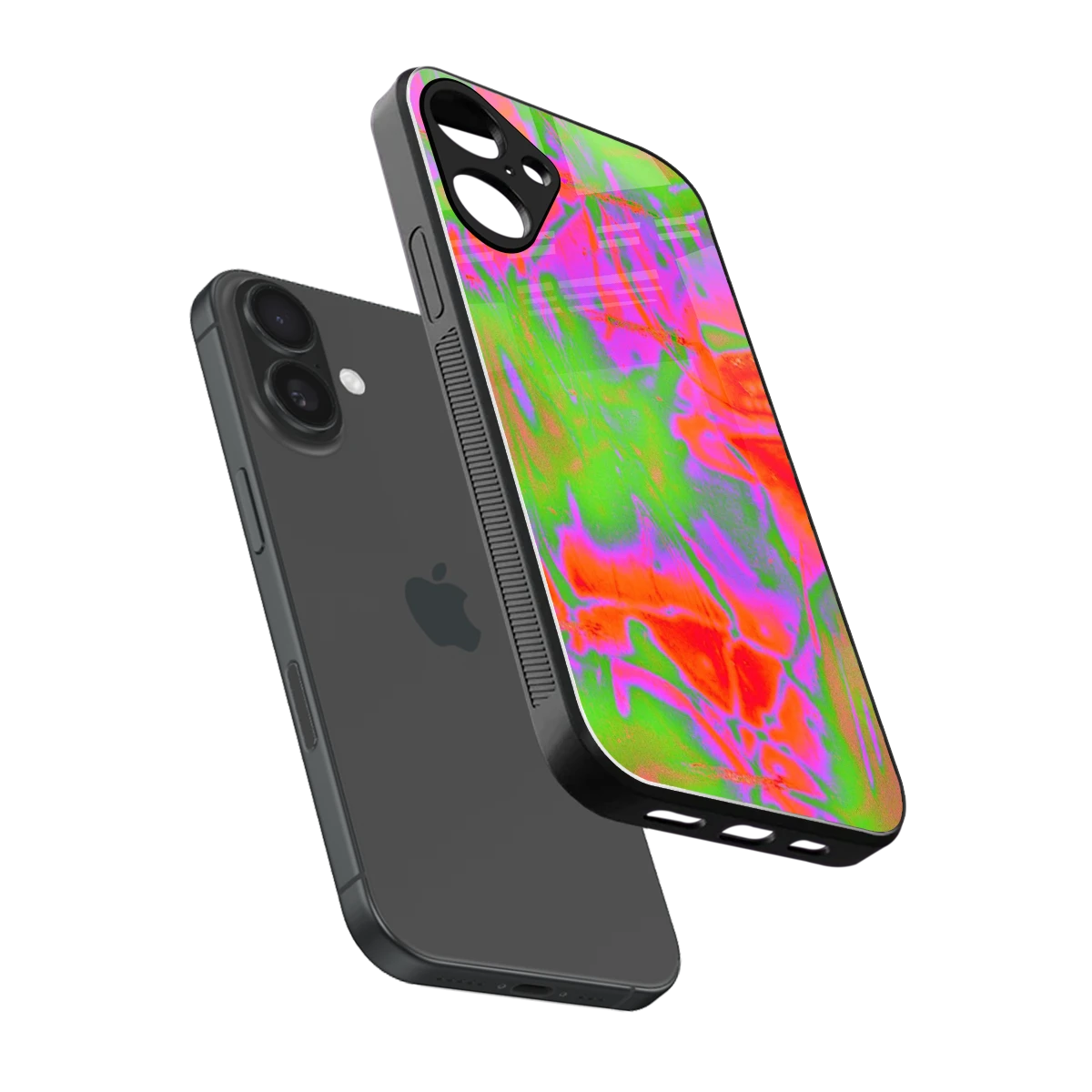 Triple Glow sleek iphone 16 plus cover with tempered glass back and TPU edges