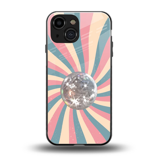 Trippy Disco back phone cover | glass case for iphone 13 mini