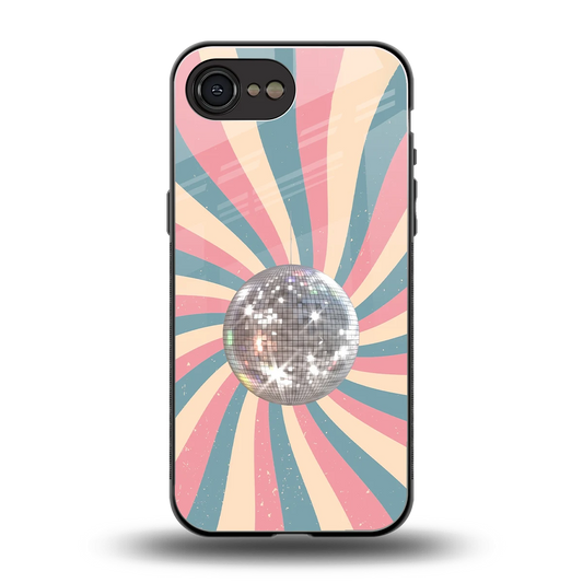 Trippy Disco back phone cover | glass case for iphone 16e