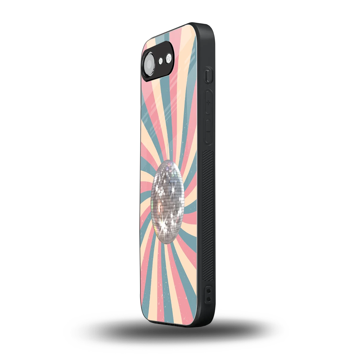 Trippy Disco iphone 16e mobile cover | shockproof glass phone case