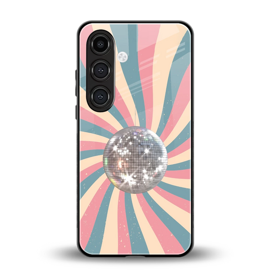 Trippy Disco back phone cover | glass case for samsung galaxy s23 plus