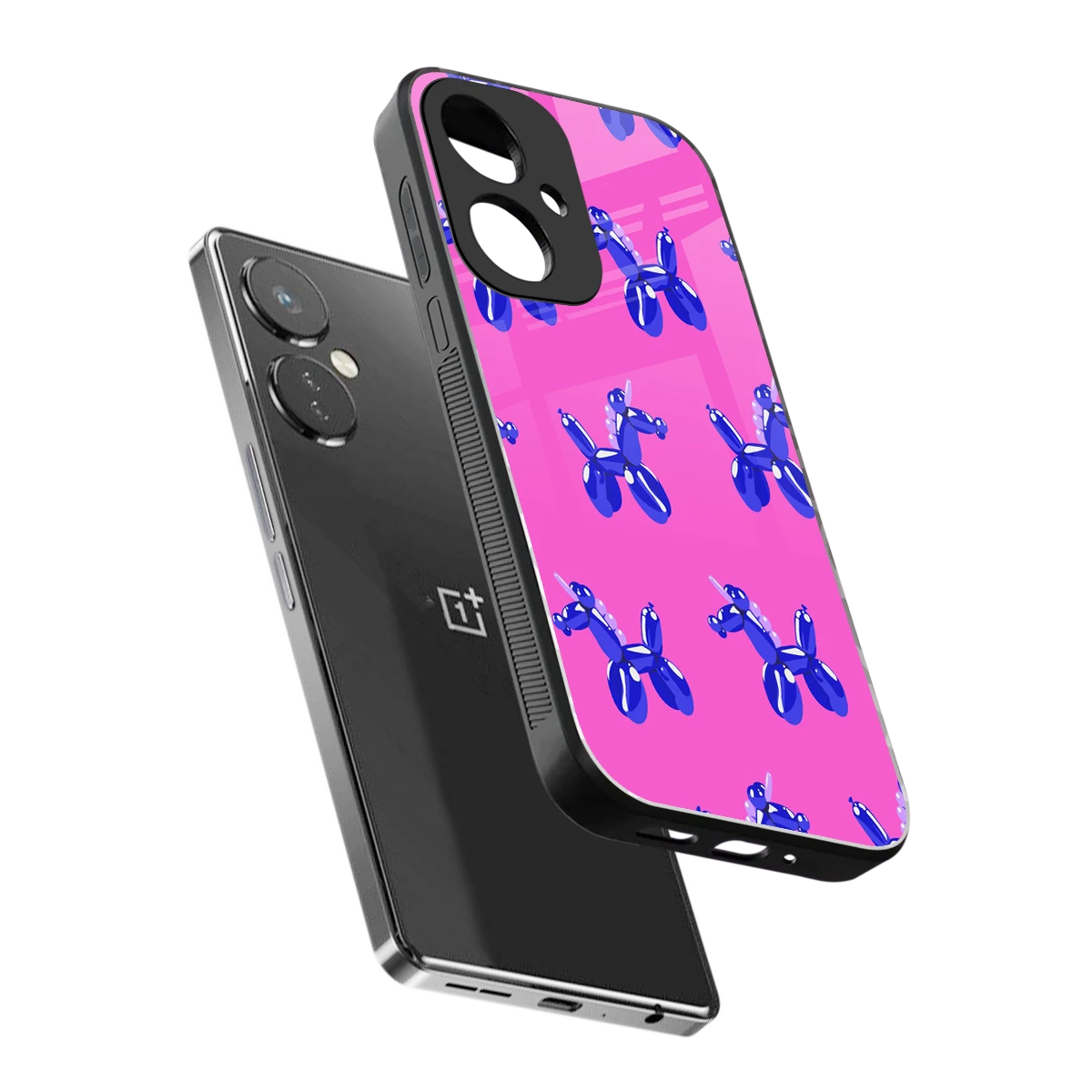 Unicorn sleek oneplus nord ce 3 cover with tempered glass back and TPU edges