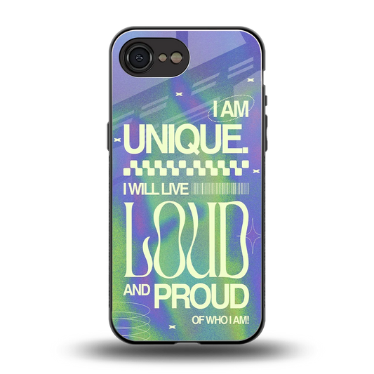 Uniquely Me back phone cover | glass case for iphone 16e
