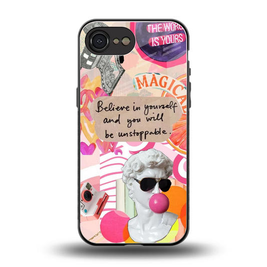 Unstoppable back phone cover | glass case for iphone 16e