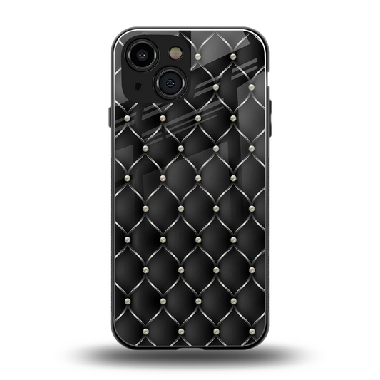 Urban Grid back phone cover | glass case for iphone 13 mini