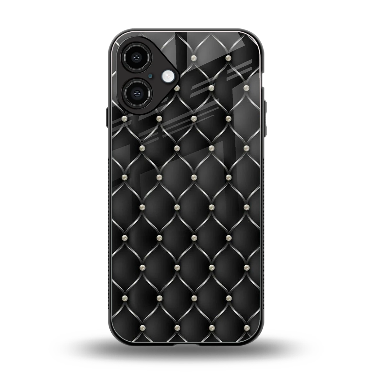 Urban Grid back phone cover | glass case for iphone 16 plus