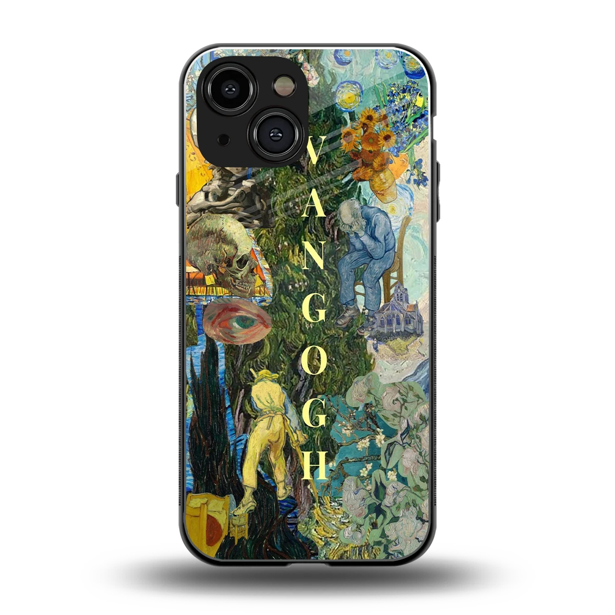 Van Gogh Collage back phone cover | glass case for iphone 13 mini