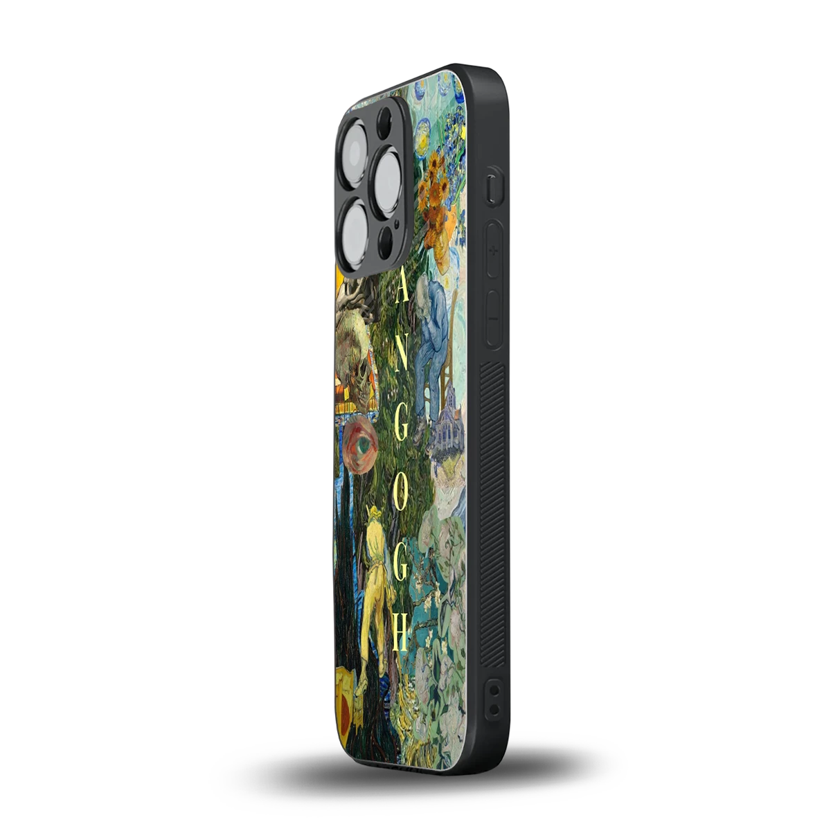 Van Gogh Collage iphone 16 pro mobile cover | shockproof glass phone case