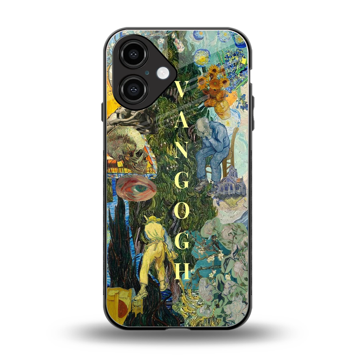 Van Gogh Collage back phone cover | glass case for iphone 16