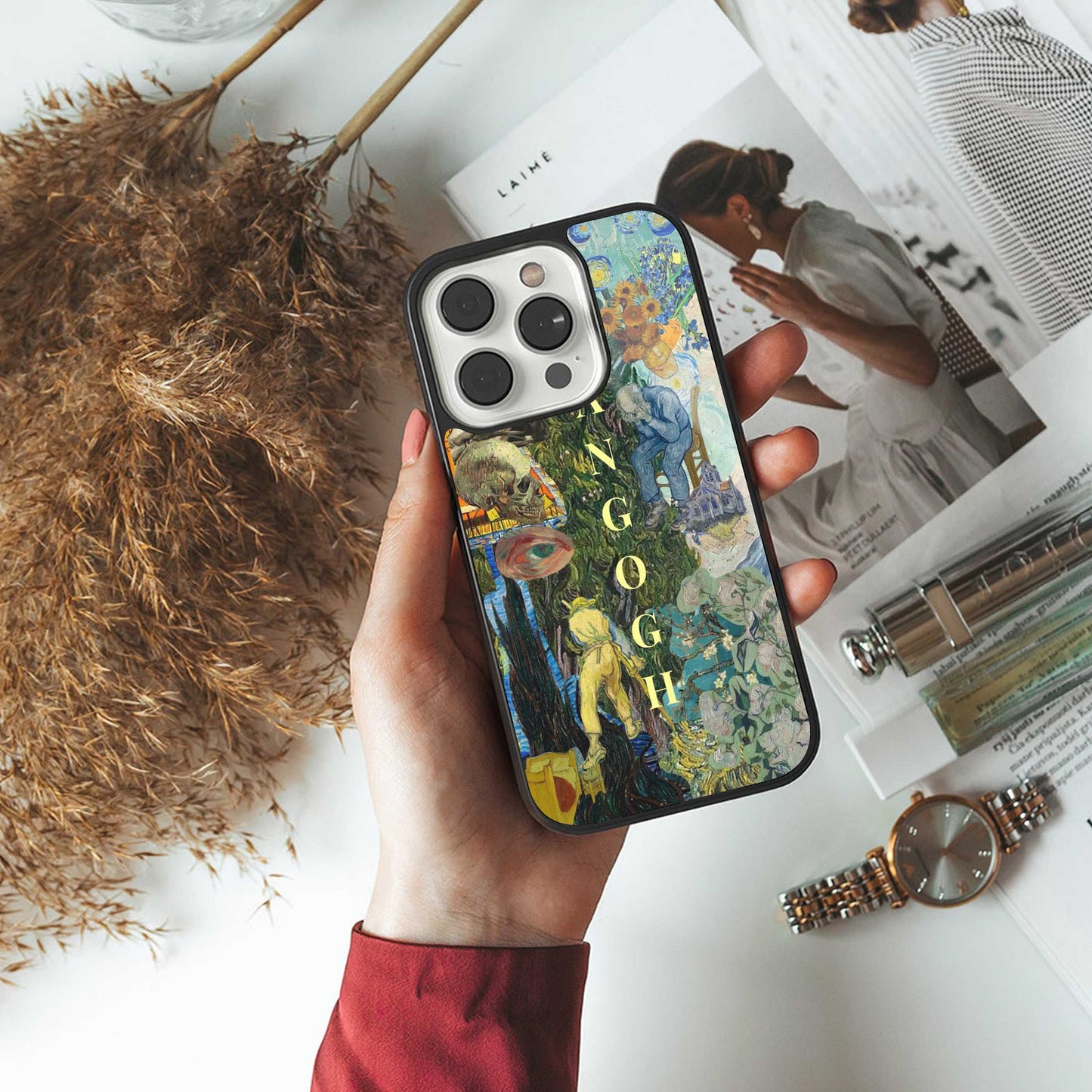 Van Gogh Collage Phone Case for Iphone 16 | Glass Case