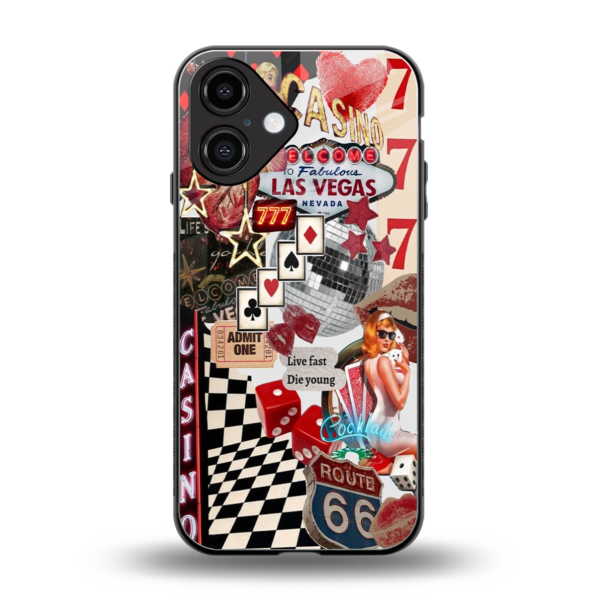 Vegas Vibes Phone Case for Iphone 16 | Glass Case