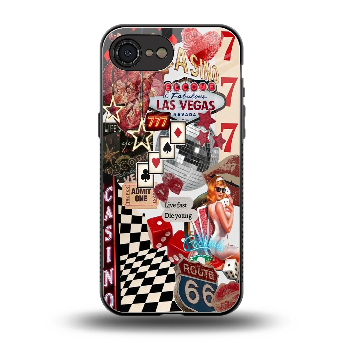 Vegas Vibes back phone cover | glass case for iphone 16e
