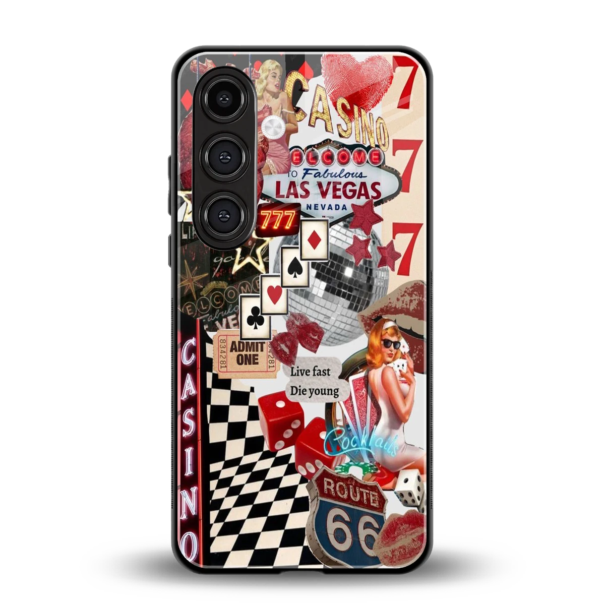 Vegas Vibes back phone cover | glass case for samsung galaxy s23 plus