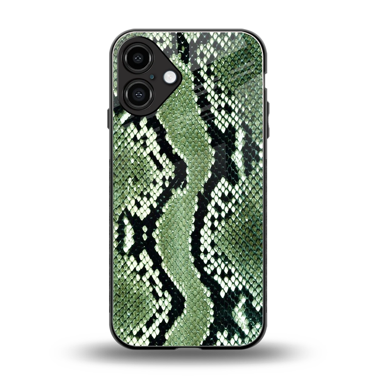 Venom Green back phone cover | glass case for iphone 16 plus