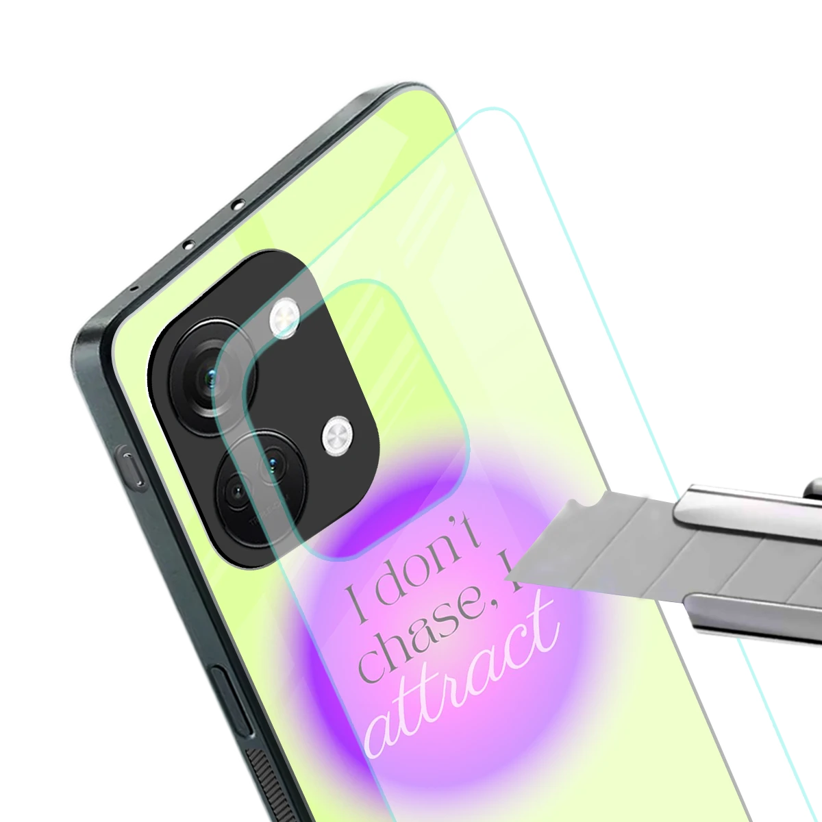 Vibe Magnet stylish phone case for oneplus nord 3 | glossy glass and slim fit