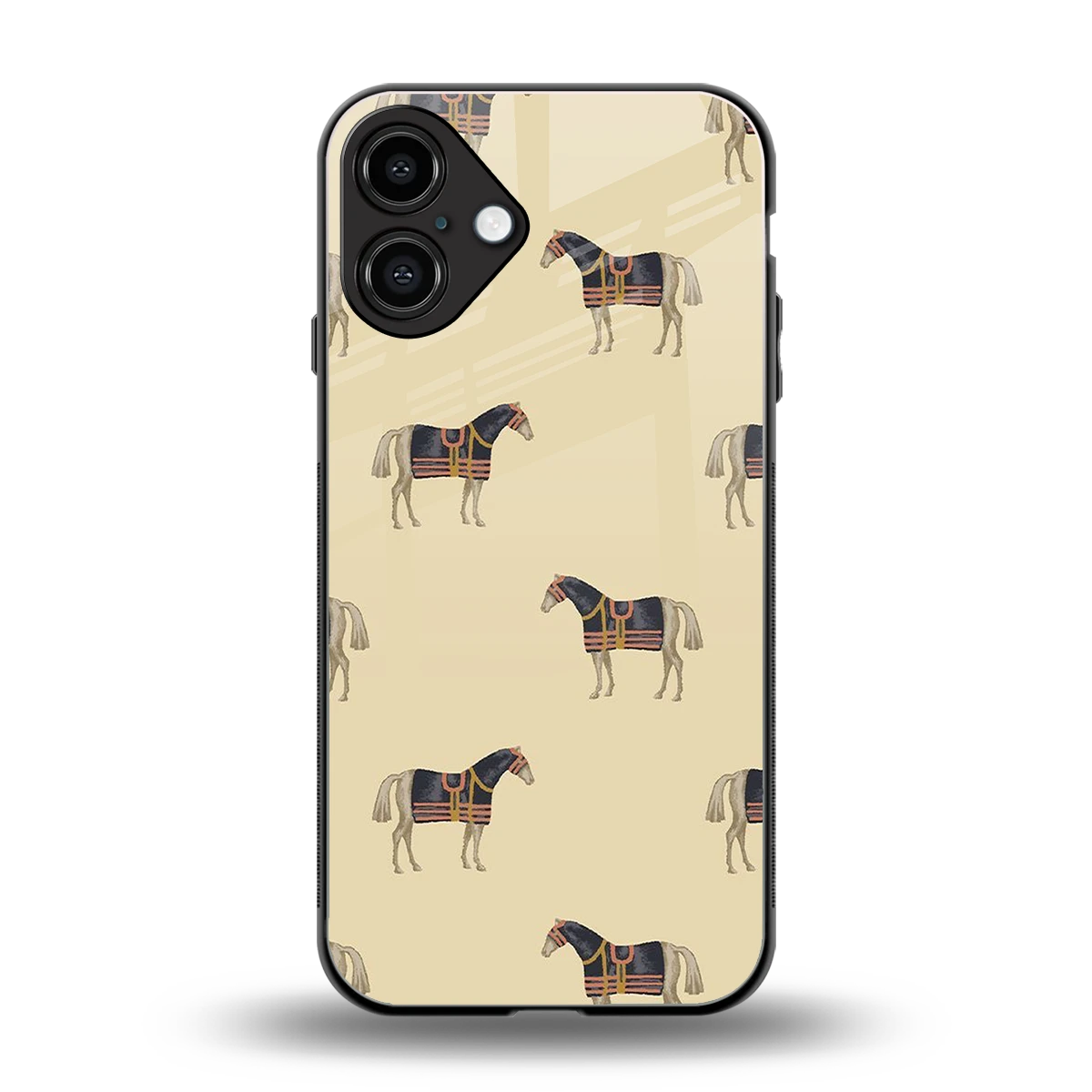Vintage Rider back phone cover | glass case for iphone 16 plus