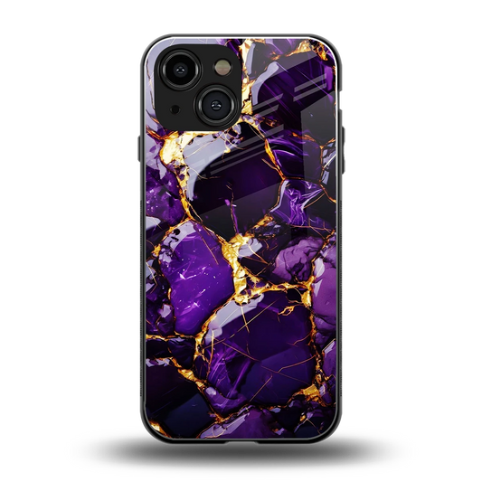 Violet Luxe back phone cover | glass case for iphone 13 mini