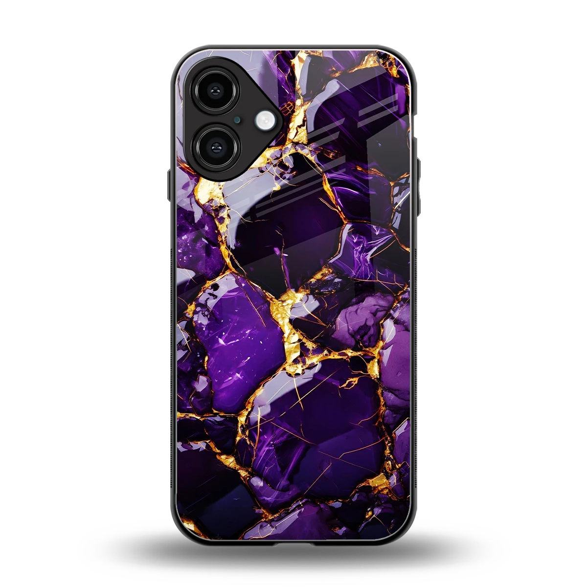 Violet Luxe back phone cover | glass case for iphone 16 plus