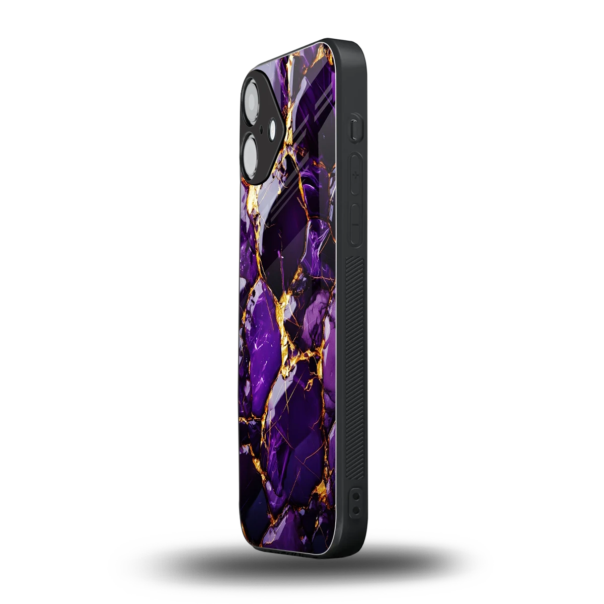 Violet Luxe iphone 16 plus mobile cover | shockproof glass phone case